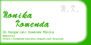 monika komenda business card